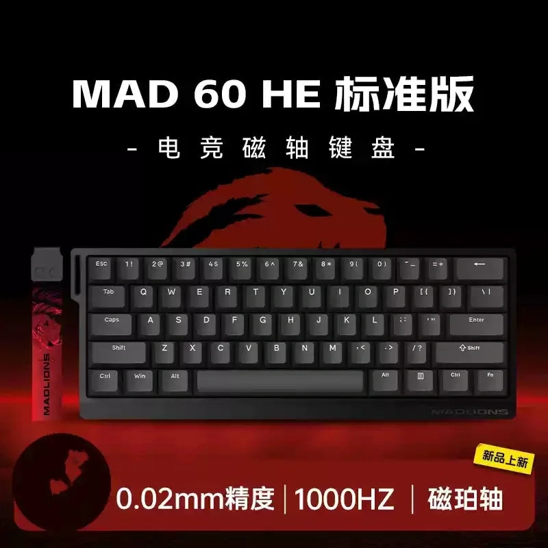 Madcatz Mad60 Mad68 HE 8k Mechanical Keyboard Magnetic Switch Wired 60% 68% Gaming Keyboards Rapid Trigger Rgb Customs Keyboards