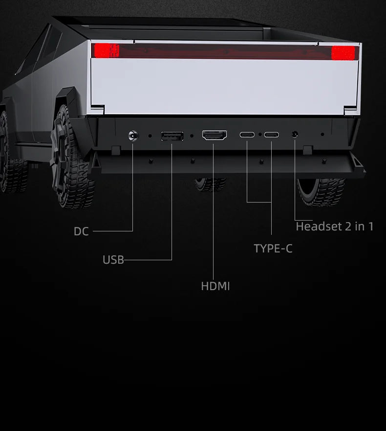 Cybertruck Gaming Mini PC AMD RYZEN5 7640HS/RYZEN7 8845HS Support WIN10 LINUX with  2xDDR5 HDMI Full-funtion TYPE-C  Computer