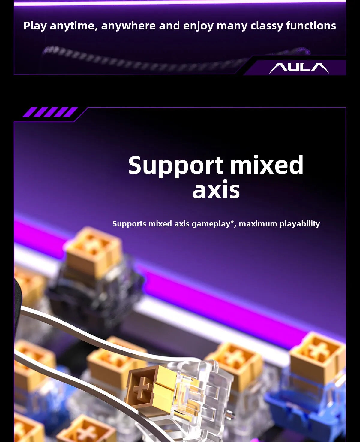 New AULA HERO 84HE 8K INSTOCK Magnetic Switch Gaming Keyboard E-sport Custom RGB Mechanical Keyboard Ergonomics Game Accessories
