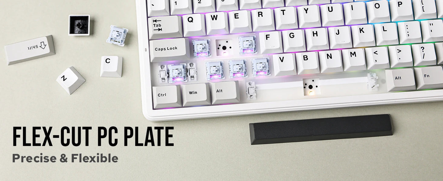 Aula F99 PRO 96% Mechanical Gaming Keyboard BT5.0/USB-C/2.4G Wireless Hot Swappable Gasket Custom Keyboard With 8000mAH Battery