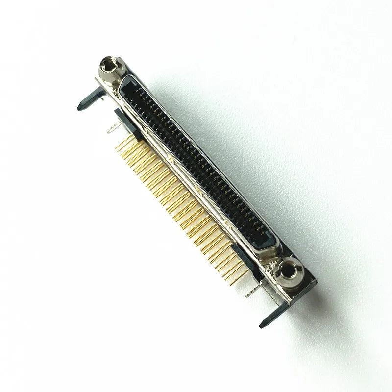 SCSI VHDCI68 VHDCI 68P V68 V.68 Single-layer Female Adapter 90 Degree Plug-in VHDCI 68P Female Connector