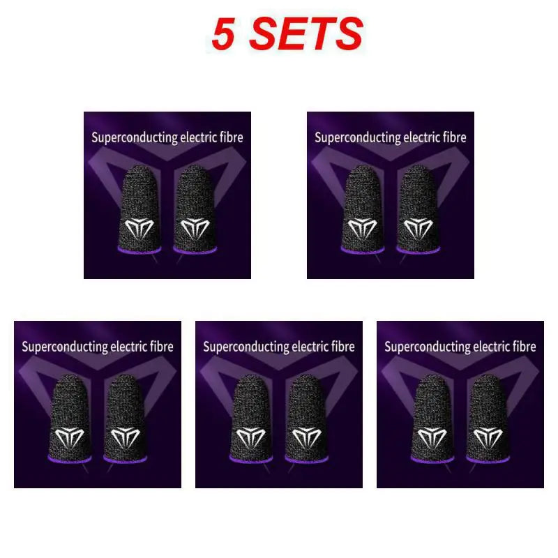 10 Pcs Mobile Game Fingertip Gloves Sweatproof Anti-slip Touch Screen Finger Sleeve Breathable Gaming Fingertip Cover For Gamer