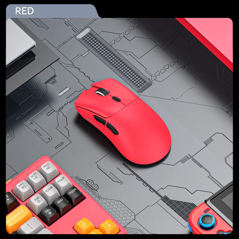 Attack Shark R1 1000Hz Bluetooth Mouse,18000dpi,PAW3311,Tri-mode Connection, Macro Gaming Mouse