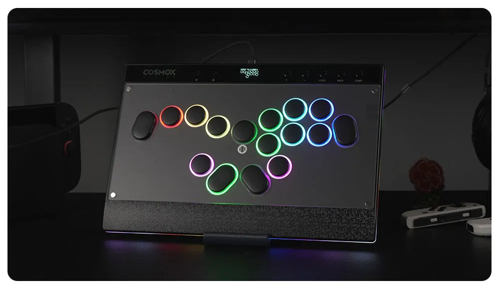 Haute42 Magnetic Stickless Arcade Controller Keyboard C16-S Hitbox Leverless Controller For PC/PS4/PS5/Switch Fight Stick Hitbox
