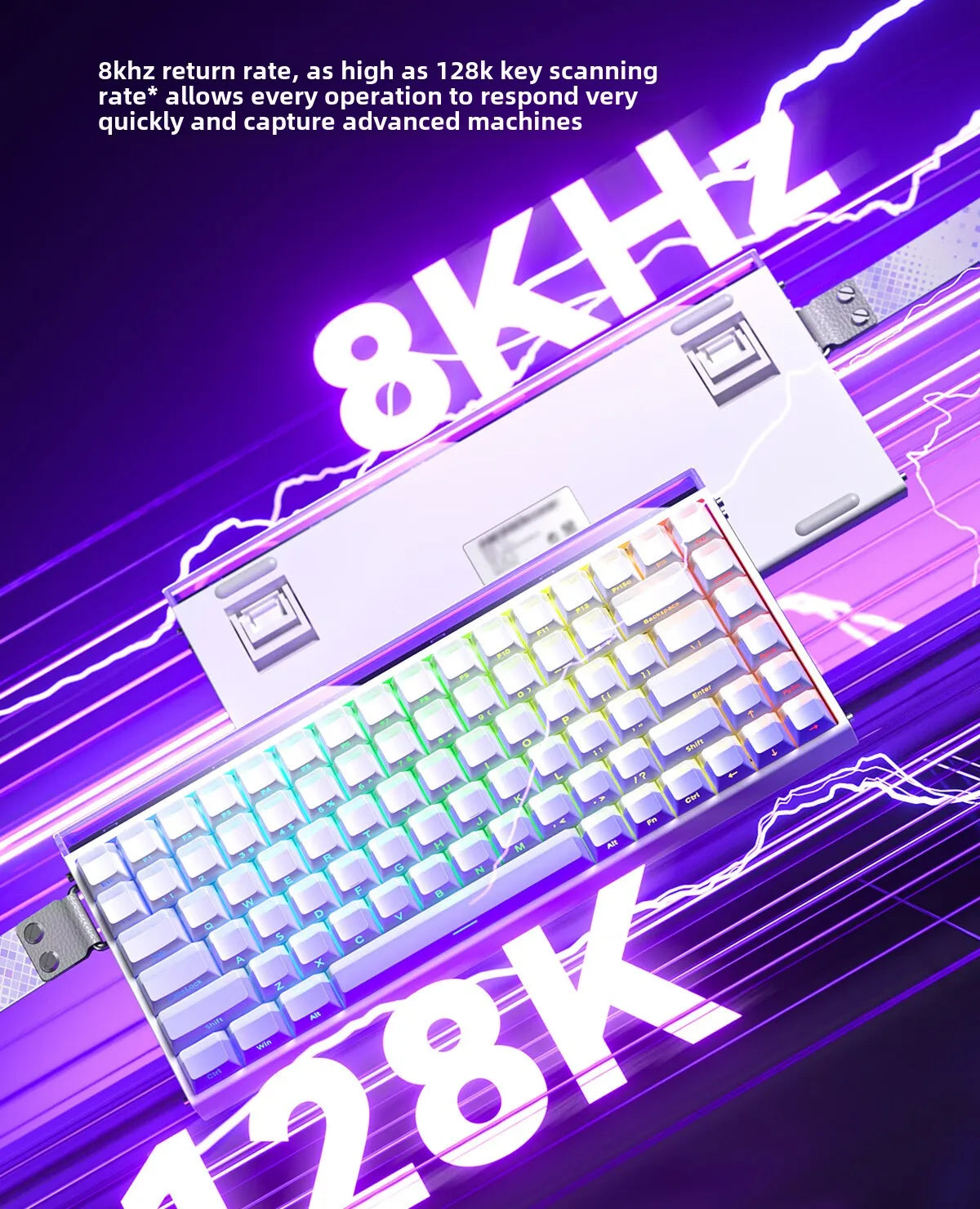 New AULA HERO 84HE 8K INSTOCK Magnetic Switch Gaming Keyboard E-sport Custom RGB Mechanical Keyboard Ergonomics Game Accessories
