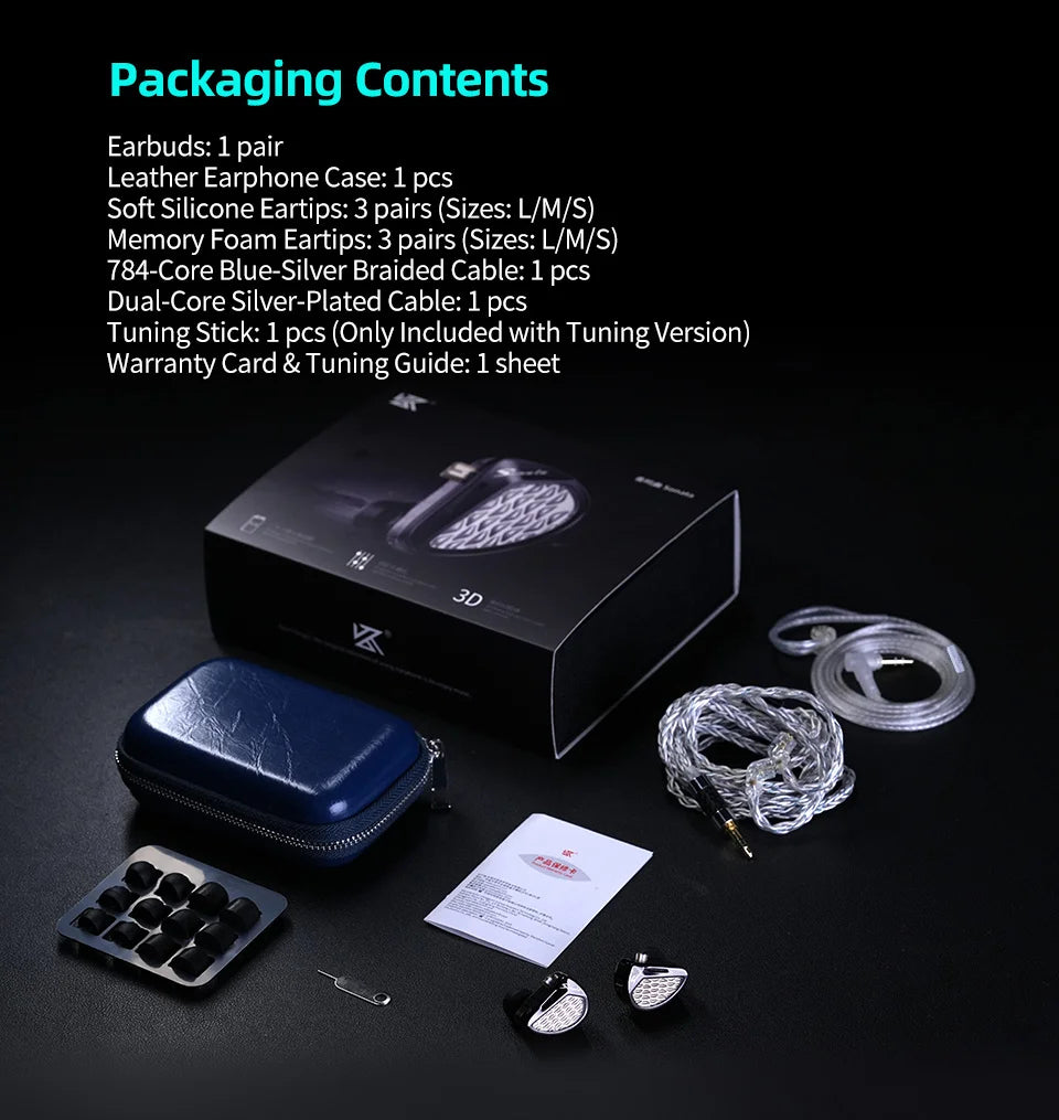 KZ Sonata 28BA Units Upgraded HIFI Headphones On-ear tunable balanced armour unit Wired gaming headphones
