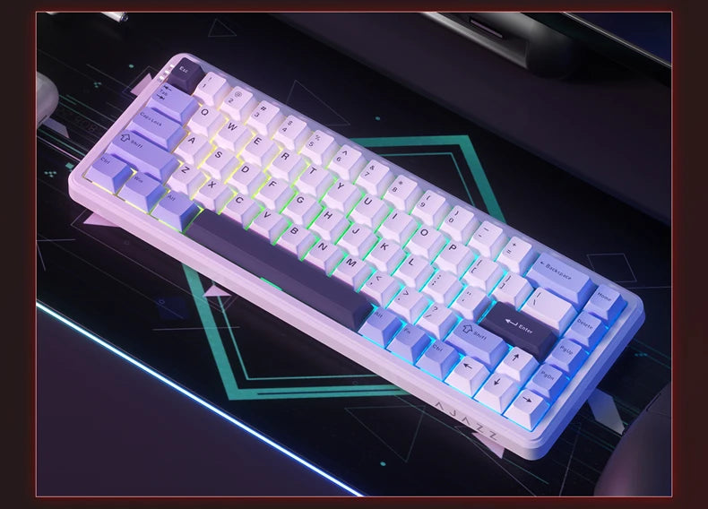 AJAZZ AK680 MAX Mechanical Keyboard HE Hall Effect Switch 60% 8k/1K RGB Wired/Wireless Gaming Rapid Trigger Magnetic Keyboard
