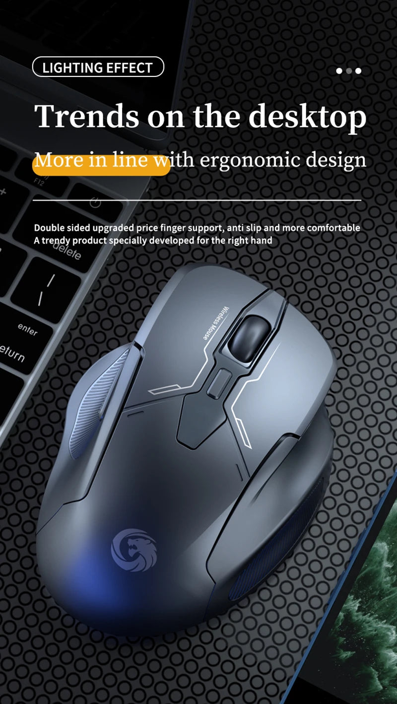 Xiaomi Bluetooth Wireless Mouse Dual-mode Rechargeable Silent Mechanical Office Gaming  Universal Mouse For PC Android IOS
