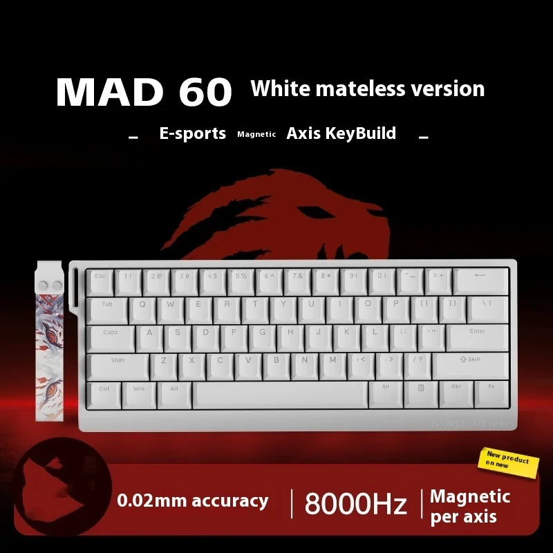 Madcatz Mad60 Mad68 HE 8k Mechanical Keyboard Magnetic Switch Wired 60% 68% Gaming Keyboards Rapid Trigger Rgb Customs Keyboards