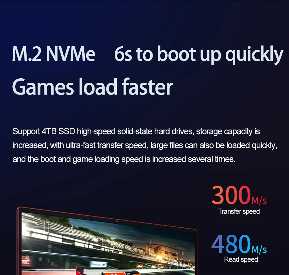 YSJMNPC Gaming Laptop Computer Intel Core i9-13900H NVIDIA RTX 4050 6G 16 Inch IPS 2*DDR5 MAX 64GB 2*M.2 PCIE SSD WIFI