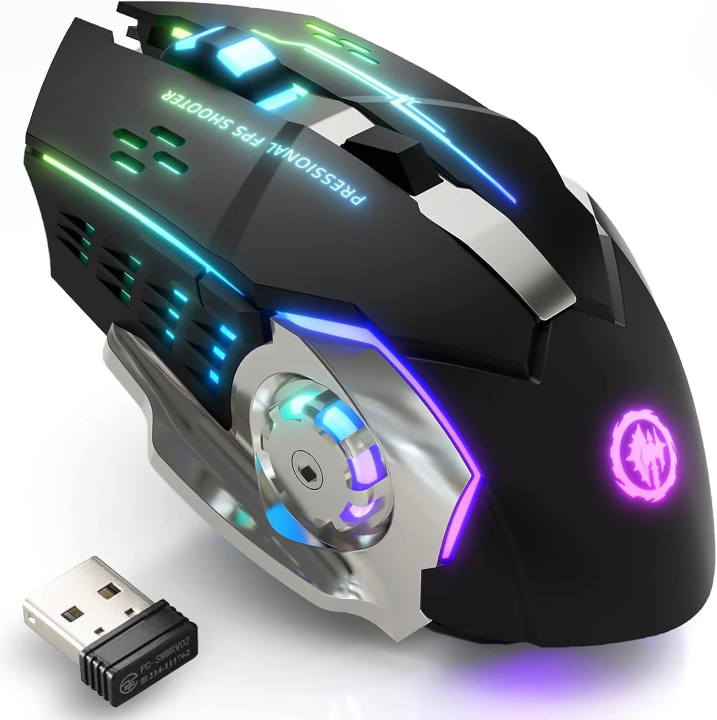Rechargeable Wireless Mouse Gaming Computer Silent Bluetooth Mouse USB Mechanical E-Sports Backlight PC Gamer Mouse For Computer
