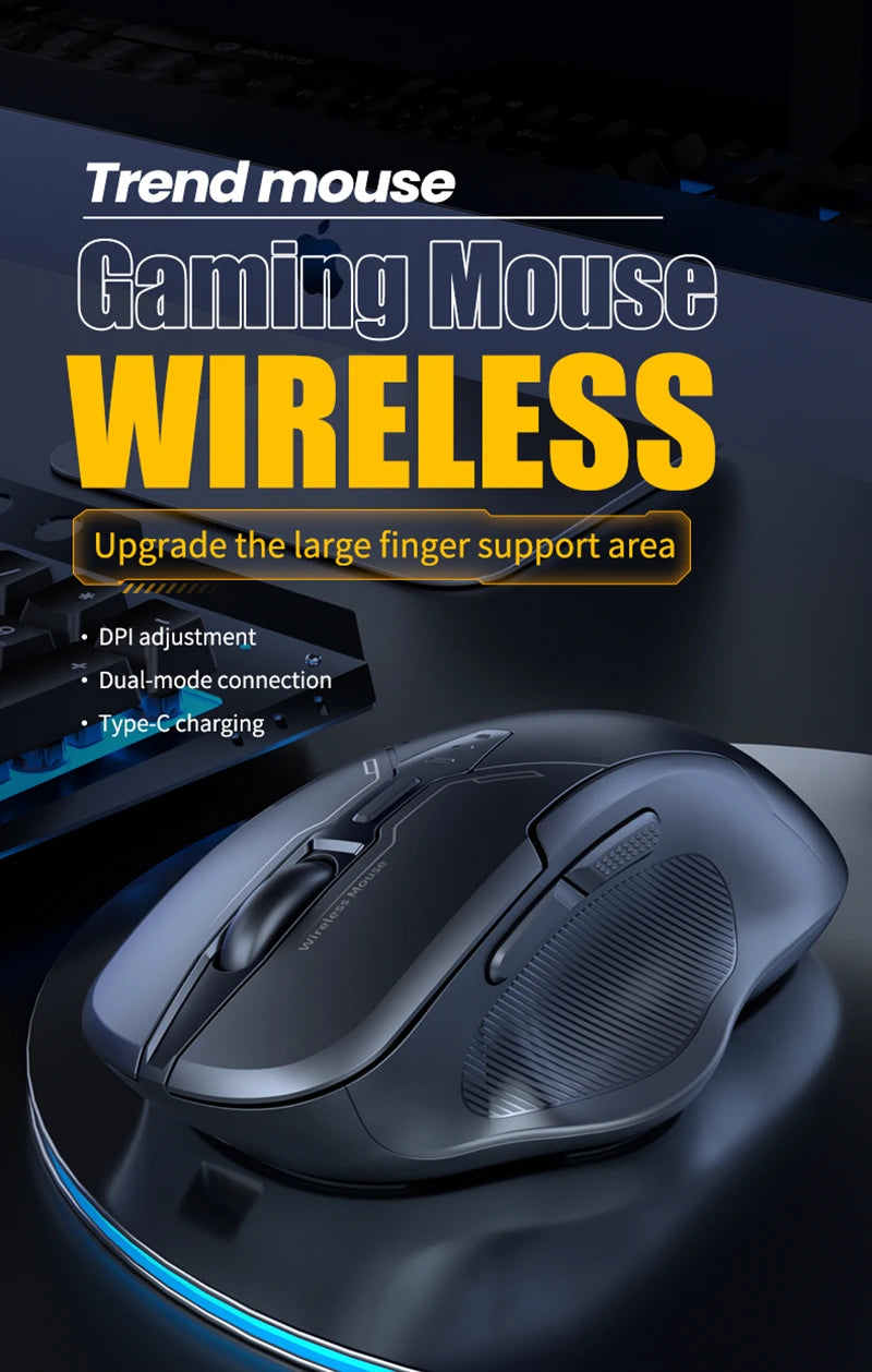 Xiaomi Bluetooth Wireless Mouse Dual-mode Rechargeable Silent Mechanical Office Gaming  Universal Mouse For PC Android IOS