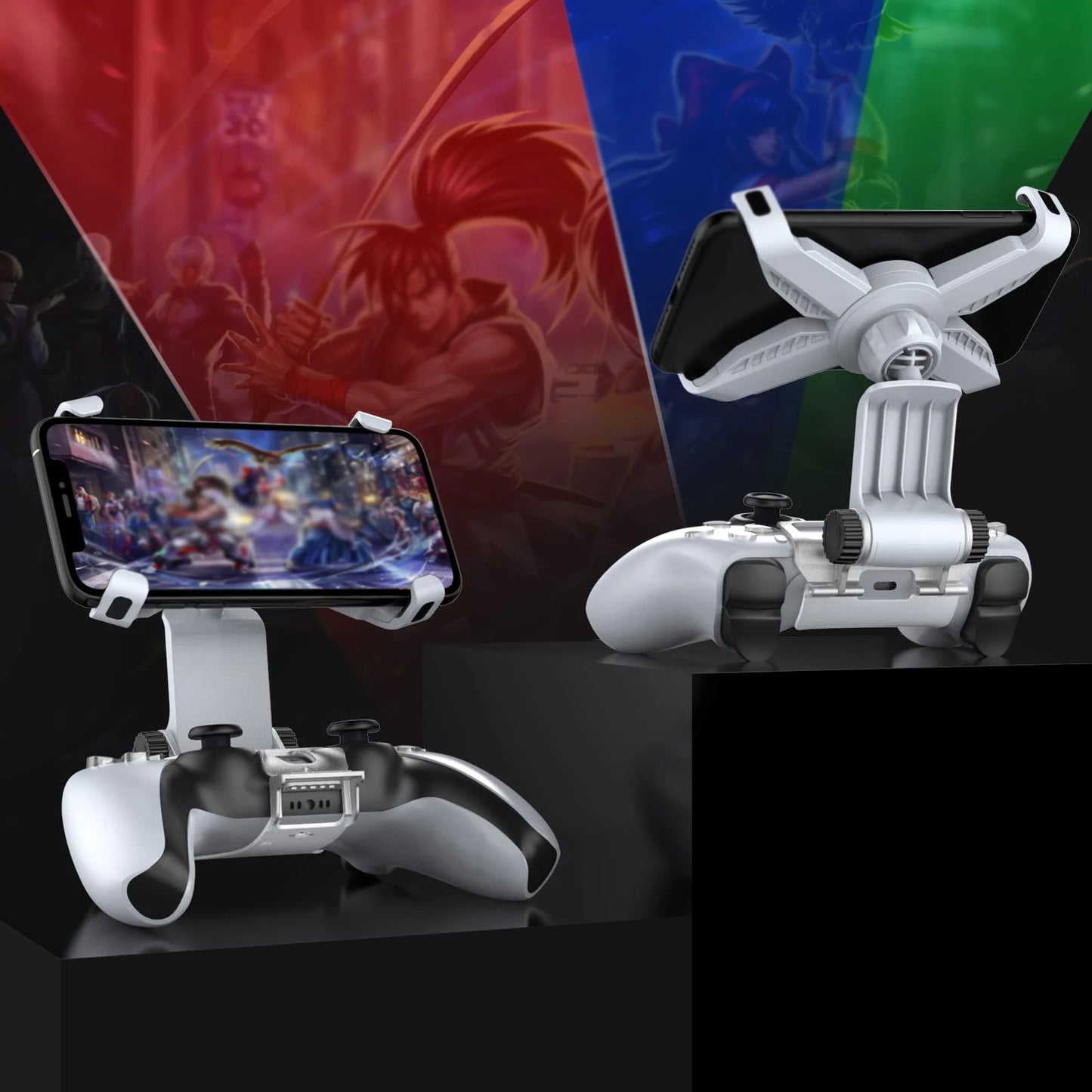 for PS5 Controller Phone Mount Clip Mobile Gaming Clip Cell Phone Stand Holder for Playstation 5 Dualsense Controller