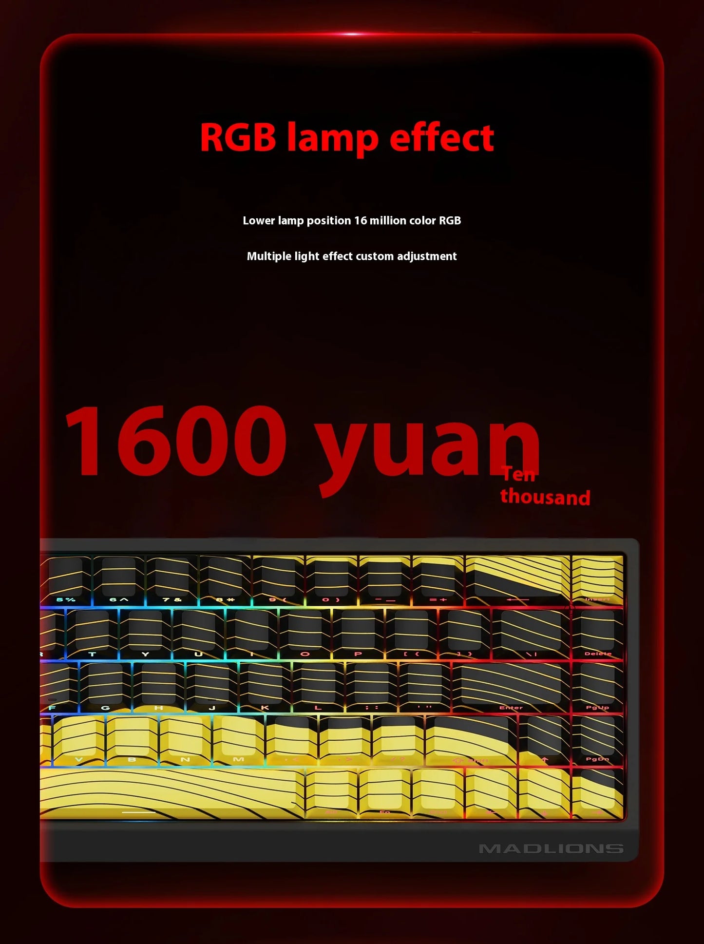 Madcatz Mad60 Mad68 HE 8k Mechanical Keyboard Magnetic Switch Wired 60% 68% Gaming Keyboards Rapid Trigger Rgb Customs Keyboards
