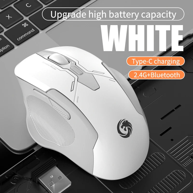 Xiaomi Bluetooth Wireless Mouse Dual-mode Rechargeable Silent Mechanical Office Gaming  Universal Mouse For PC Android IOS