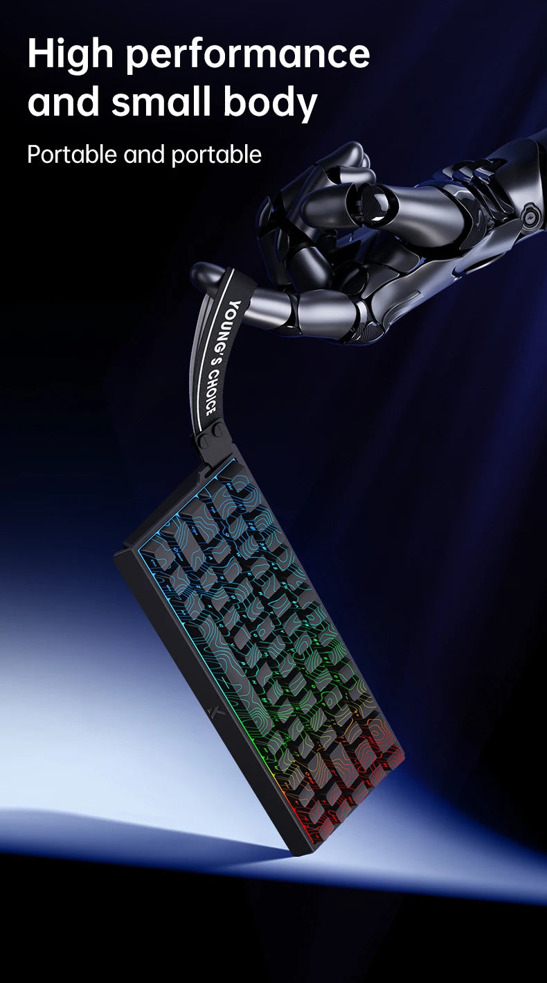 ACE60 Pro MCHOSE ACE68 Magnetic Keyboard Wired Mechanical for Gaming 0.01mm RapidTrigg 8000Hz SOCD/Rs 0.125ms 128K Sampling Rate