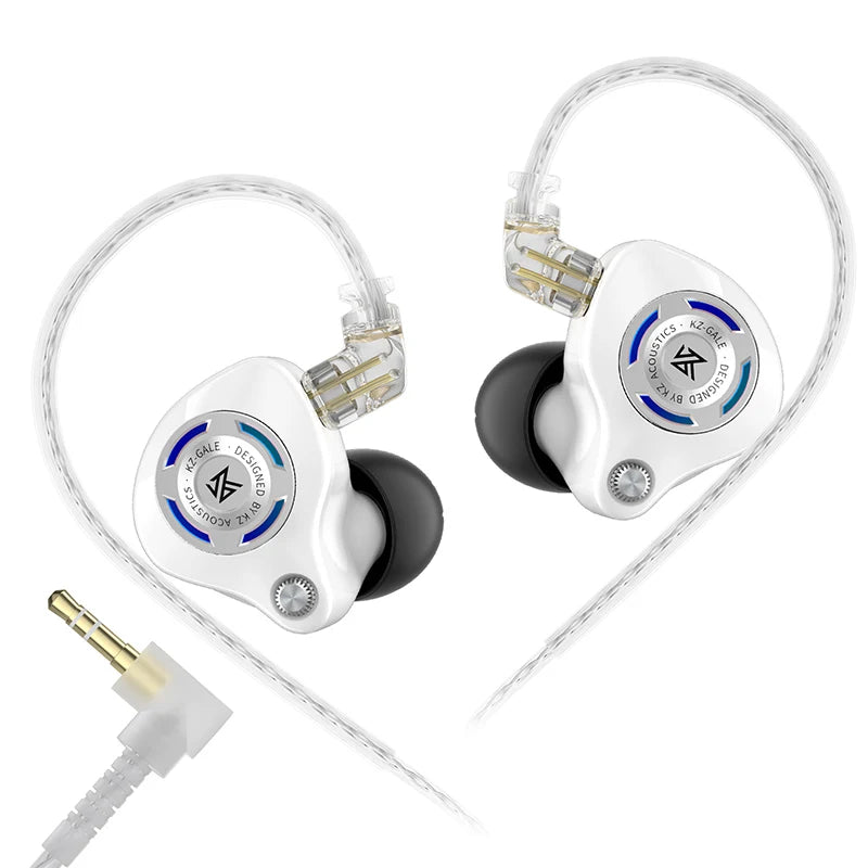 KZ Gale In-Ear Gaming Earphones E-sports Bass Metal Earbuds for Video Game Stage Live Sound Headphones