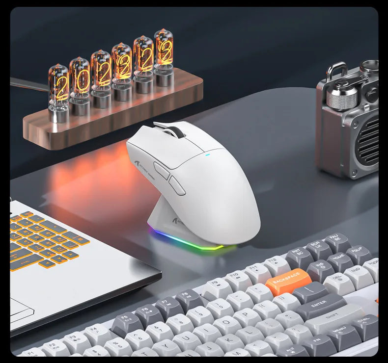 Attack Shark X11 PAW3311 Bluetooth Mouse, Triple Mode Connectivity, Touch Magnetic Charging Dock, Ultra-Light Gaming Mouse