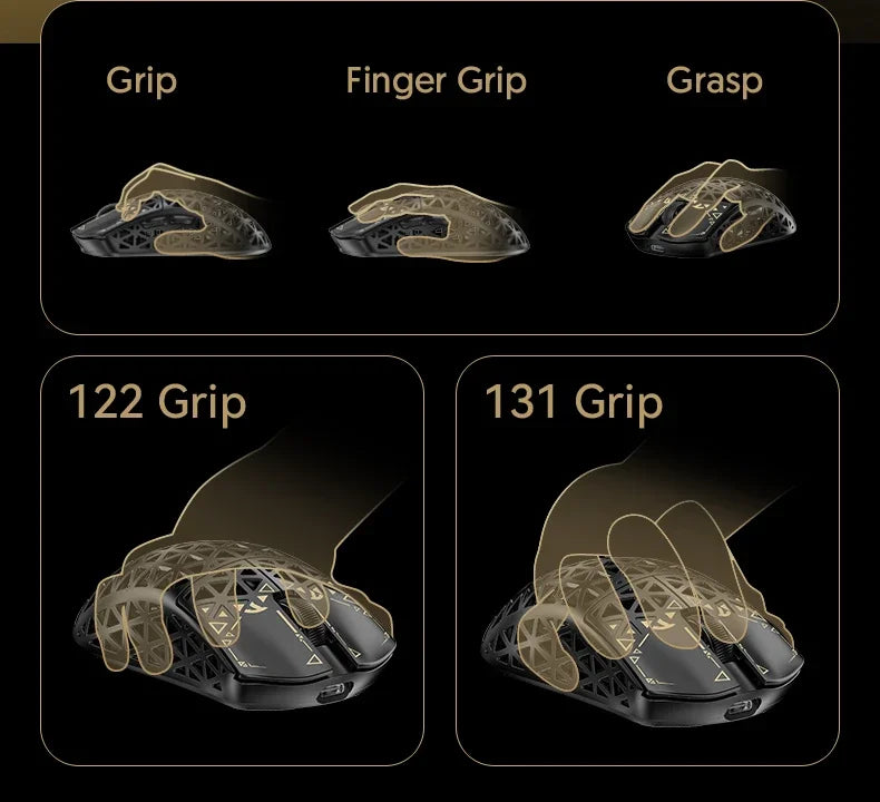 ATTACK SHARK R5 Ultra Carbon Fiber Wireless Gaming Mouse PixArt PAW3950MAX Gaming Sensor 42000DPI 8000Hz MCU Nordic 52840 For PC