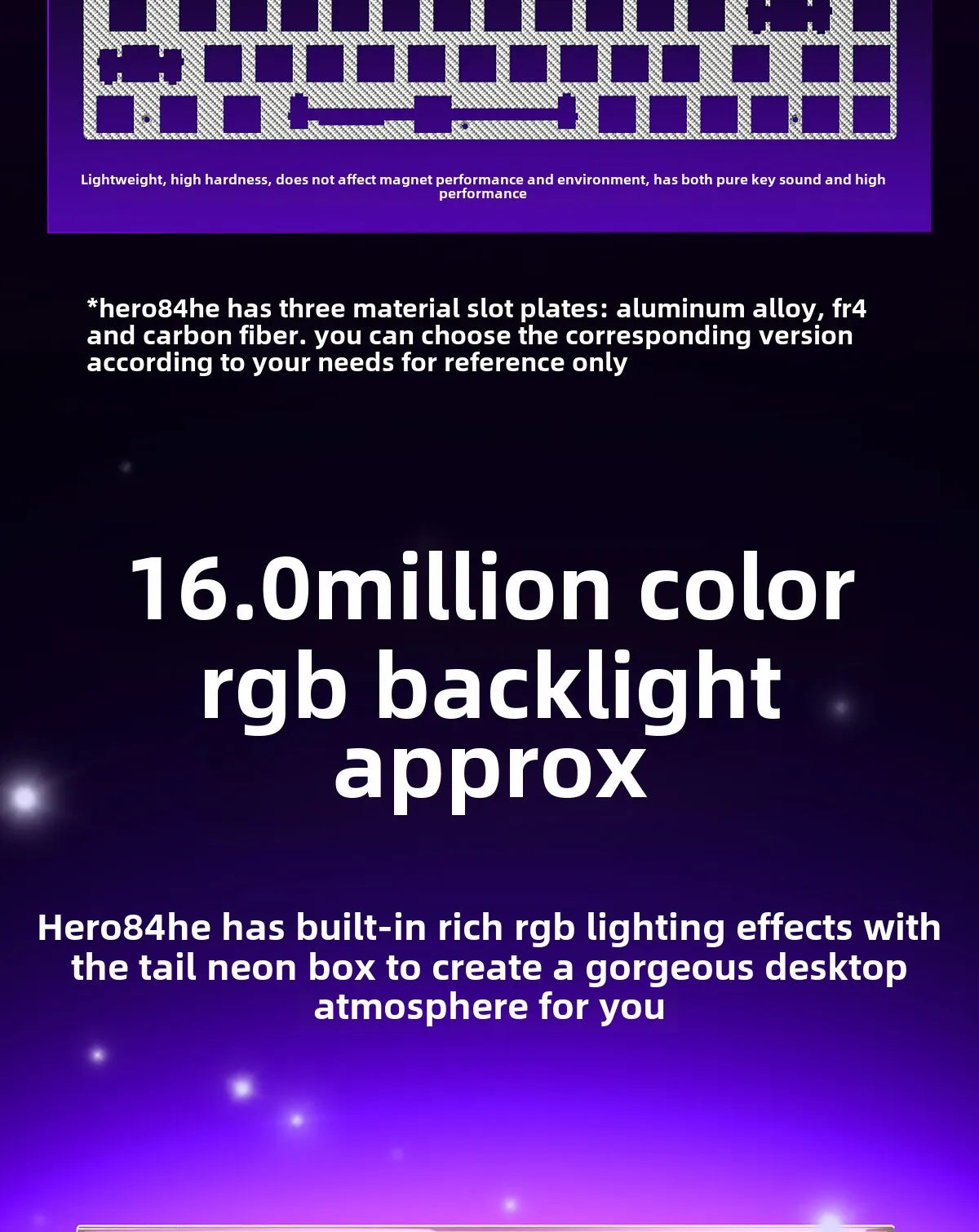 New AULA HERO 84HE 8K INSTOCK Magnetic Switch Gaming Keyboard E-sport Custom RGB Mechanical Keyboard Ergonomics Game Accessories