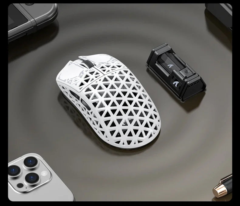 ATTACK SHARK R5 Ultra Carbon Fiber Wireless Gaming Mouse PixArt PAW3950MAX Gaming Sensor 42000DPI 8000Hz MCU Nordic 52840 For PC