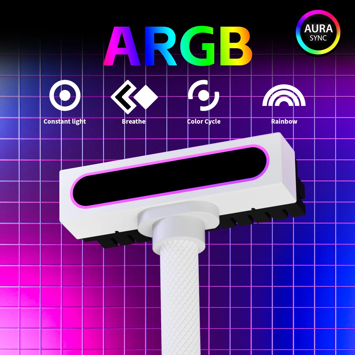 AIJS ATX 24PIN Extension Cable, ARGB PC Cable with 5V 3Pin,18AWG 90 Degree Right-Angle Design Male-to-Female Connectors for PC M