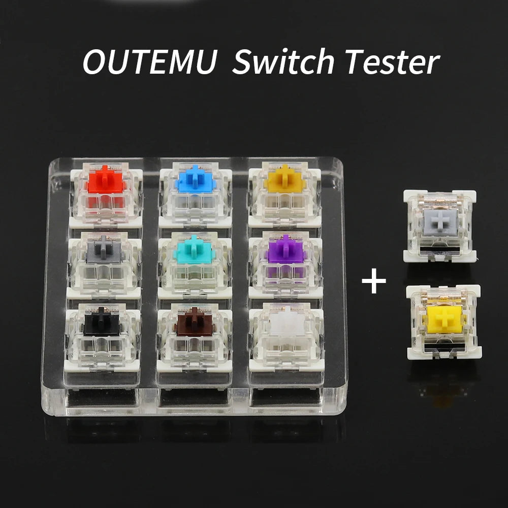 Outemu Switch for Keyboard 3Pin Linear Tactile Clicky Silent Switches for Mechanical Keyboards Gray White Red Blue Gaming Switch