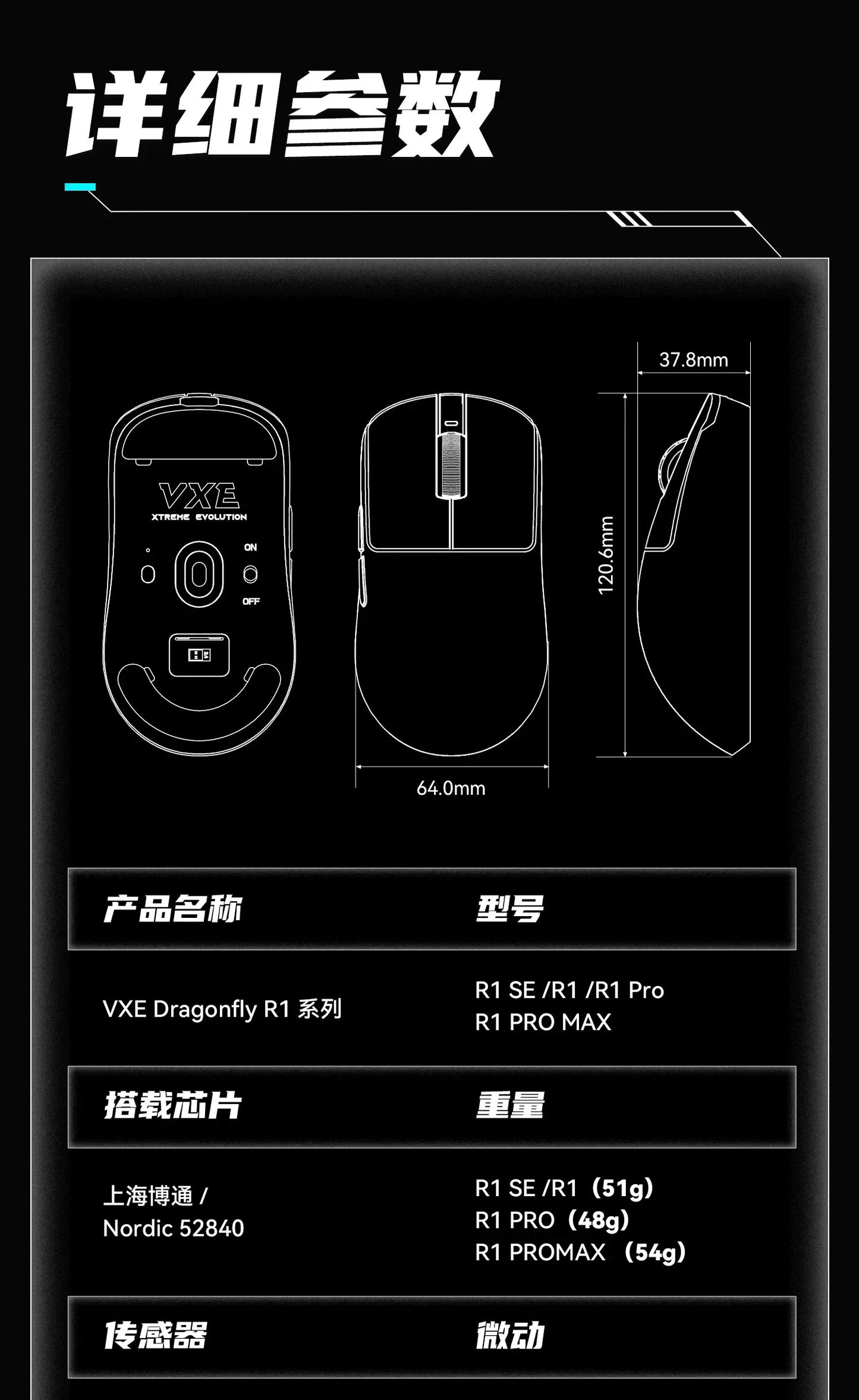 VXE Dragonfly R1 Pro Max Wireless Mouse R1 SE Light weight PAW3395 Nordic52840 4KHz Smart Speed X FPS Office Gaming Mouses Gift