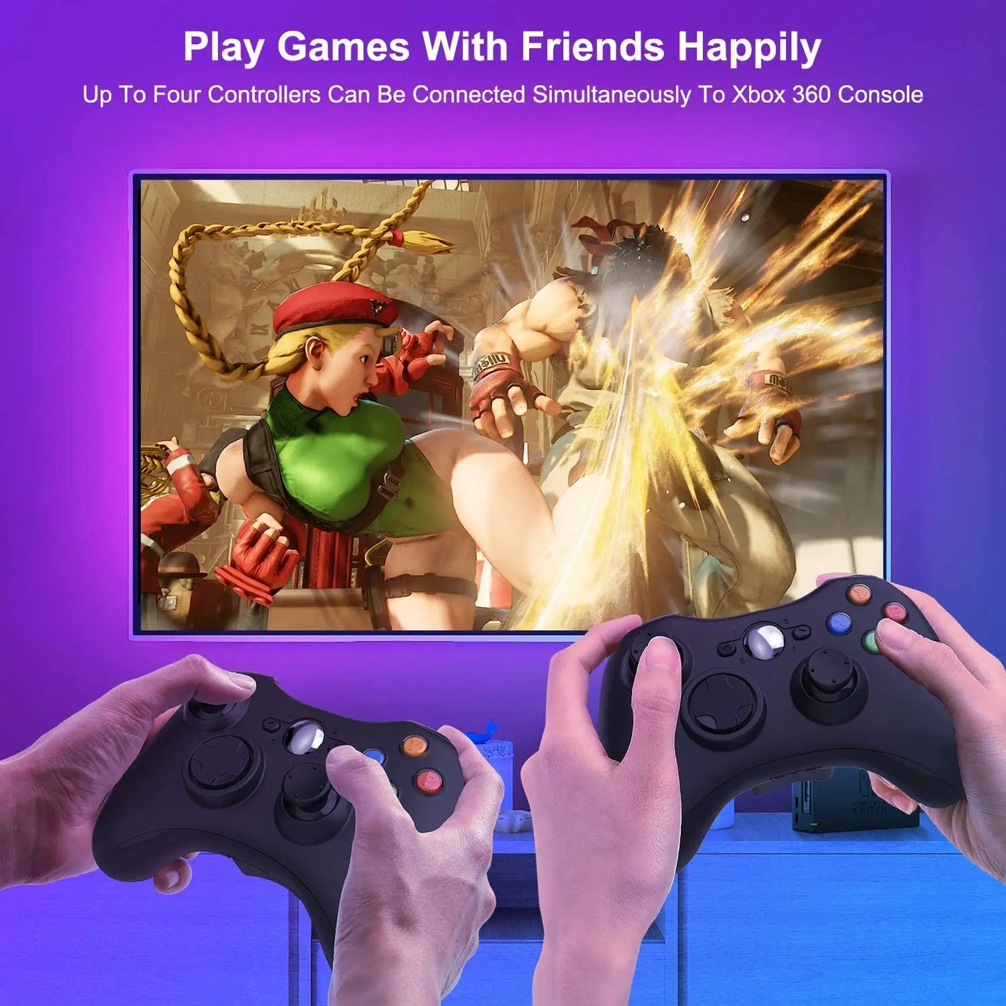 2.4G Xbox 360 Gamepad Wireless/Wired Controller Supports Xbox 360/360 Slim/Pc/Steam Gamepad For  Pc Game Controller Joypad