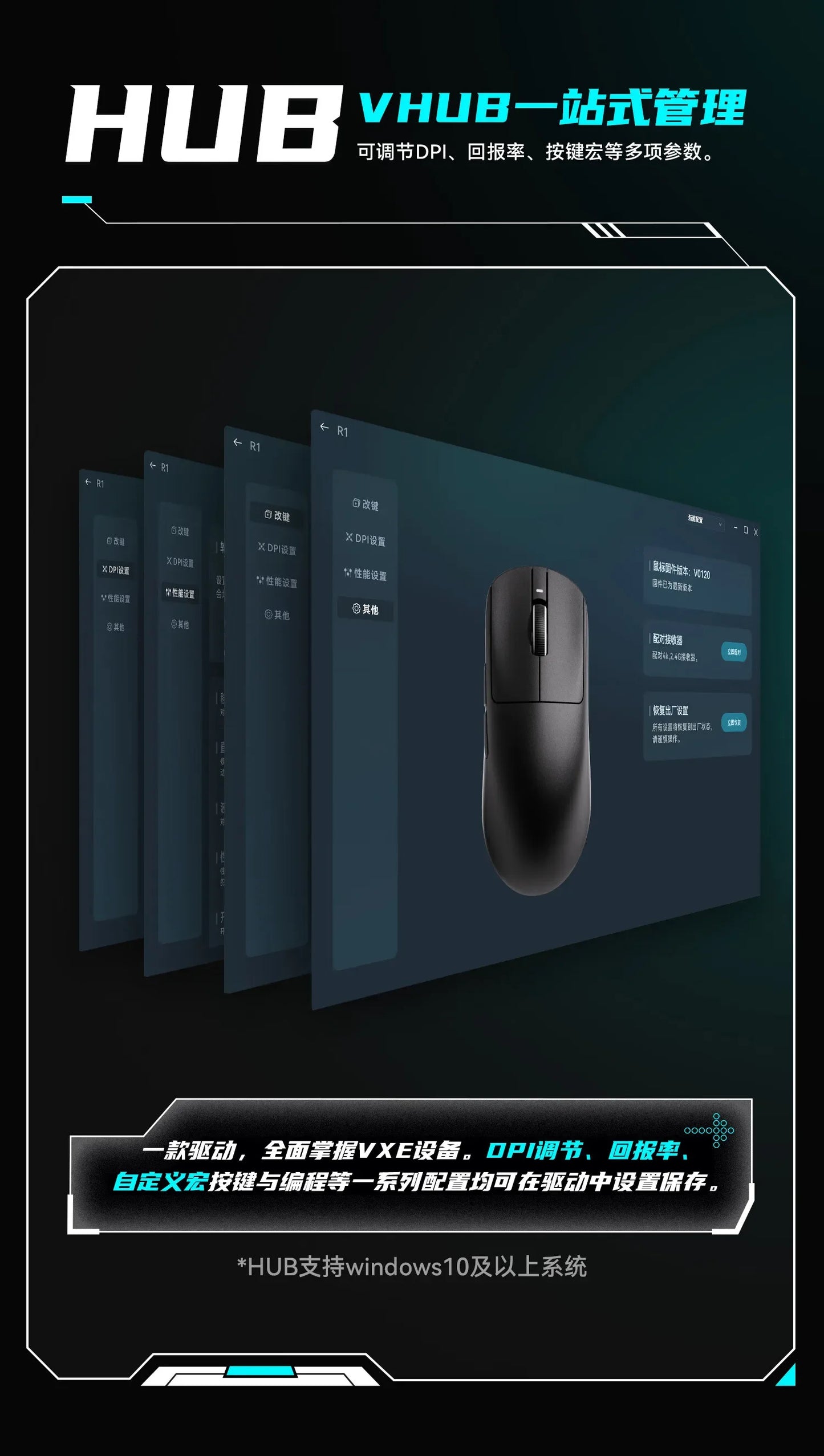 VXE Dragonfly R1 Pro Max Wireless Mouse R1 SE Light weight PAW3395 Nordic52840 4KHz Smart Speed X FPS Office Gaming Mouses Gift