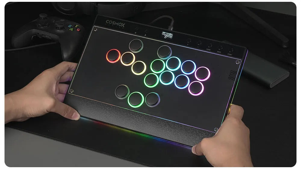 Haute42 C16 Magnetic Hitbox Leverless Arcade Stick Controller For Ps4 /PS5/Switch Button Rim Stickless Hitbox Fightstick