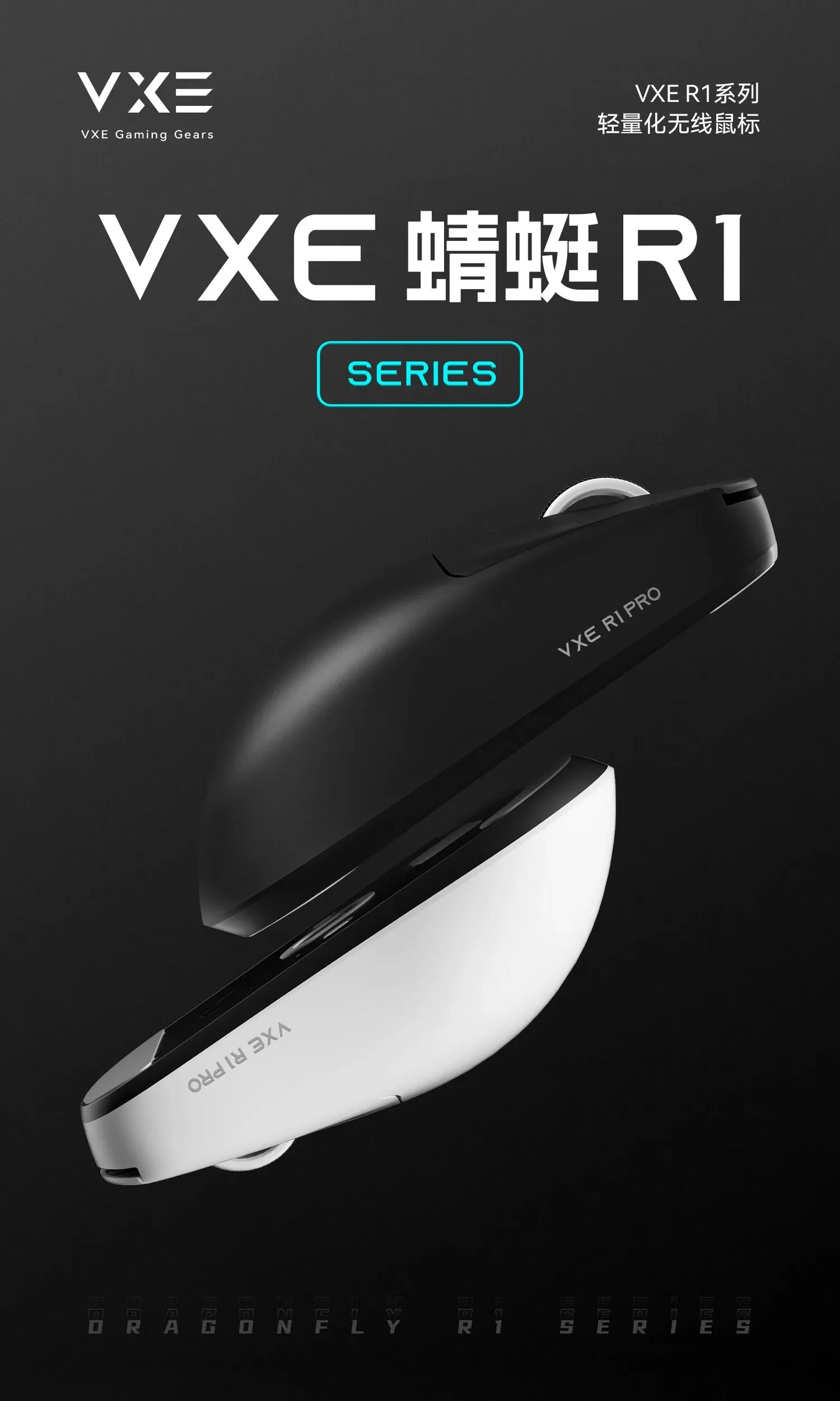 VXE Dragonfly R1 Pro Max Wireless Mouse R1 SE Light weight PAW3395 Nordic52840 4KHz Smart Speed X FPS Office Gaming Mouses Gift