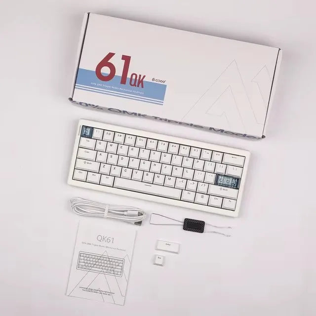 Cidoo QK61 VIA/Qmk Mechanical Keyboard 3-Mode 2.4G Bluetooth Wireless Wired Gasket Customization Gaming keyboard For PC Laptop