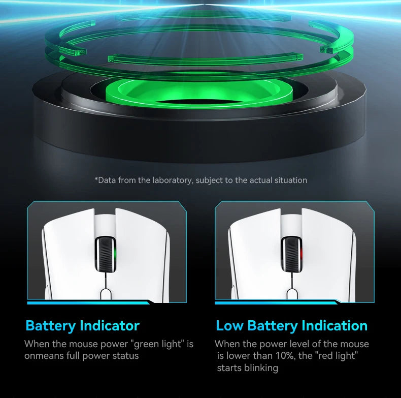 Attack Shark R1 1000Hz Bluetooth Mouse,18000dpi,PAW3311,Tri-mode Connection, Macro Gaming Mouse