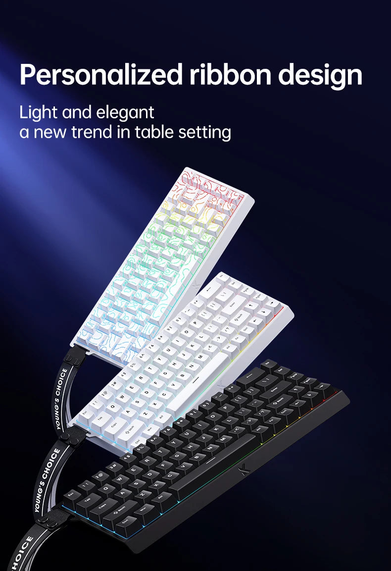 ACE60 Pro MCHOSE ACE68 Magnetic Keyboard Wired Mechanical for Gaming 0.01mm RapidTrigg 8000Hz SOCD/Rs 0.125ms 128K Sampling Rate