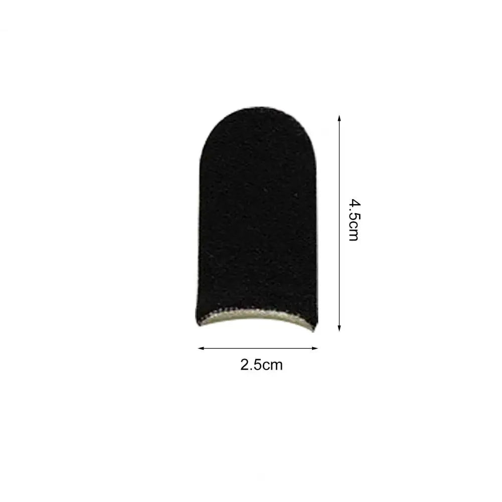 1 Pair Game Finger Cots Anti-sweat Touch Screen Gaming Finger Sleeves Nylon Fiber Thin Finger Sleeves for Entertainment