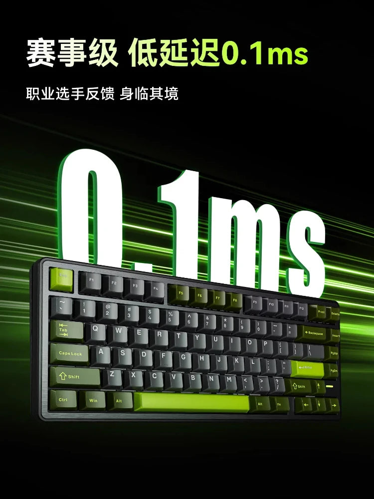 New VGN Ultra Pro He Neon Series Three-Mode Wireless Bluetooth Magnetic Axis Gaming Gasket Hot-Swappable Rgb Mechanical Keyboar