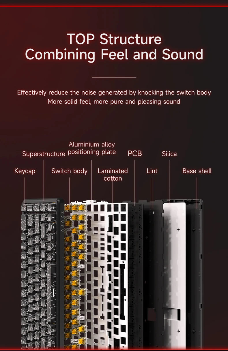 AJAZZ AK680 MAX Mechanical Keyboard HE Hall Effect Switch 60% 8k/1K RGB Wired/Wireless Gaming Rapid Trigger Magnetic Keyboard