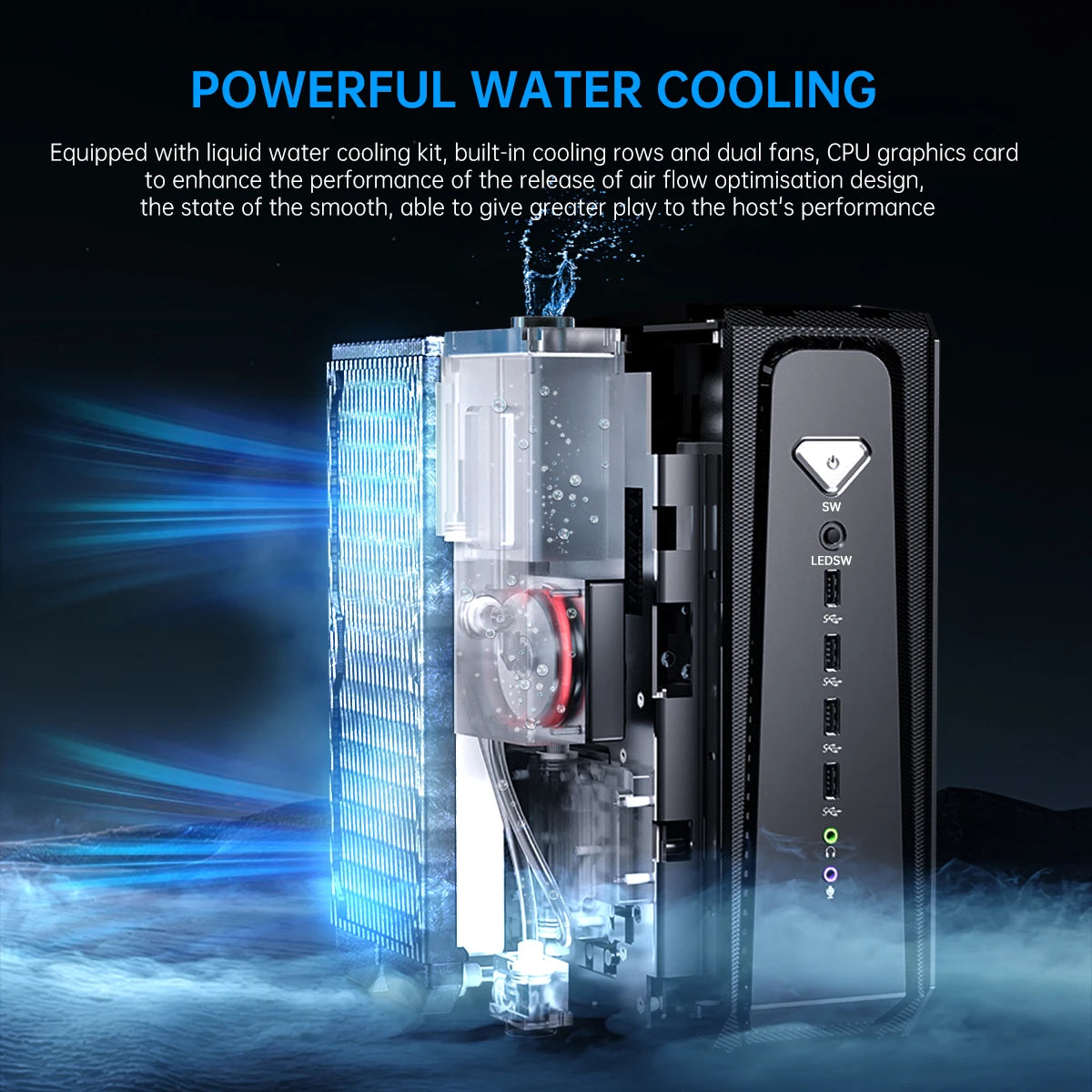 MSECORE  SL800 Liquid cooled computer Gaming PC Intel Core I5  I7 I9 RTX4070 12G Windows 11  DDR5 NVMe SSD Desktop Gaming PC