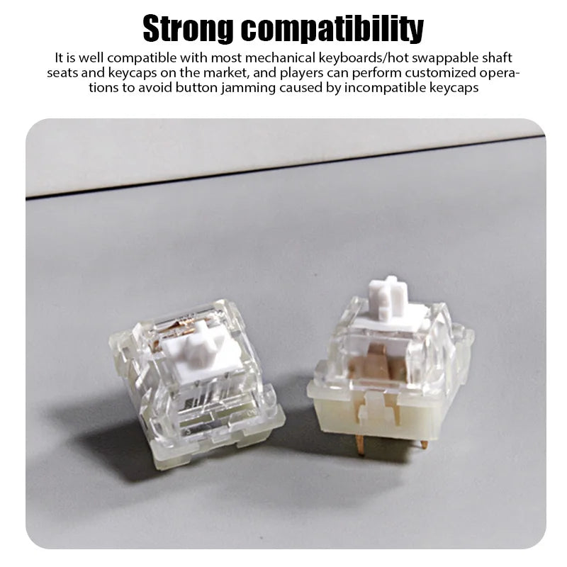 KTT Kang White V3 Switches Mechanical Keyboard accessories Switch 3Pin Custom Cherry RGB SMD Gaming Compatible With MX Switch