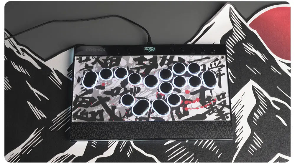 Haute42 Magnetic Stickless Arcade Controller Keyboard C16-S Hitbox Leverless Controller For PC/PS4/PS5/Switch Fight Stick Hitbox