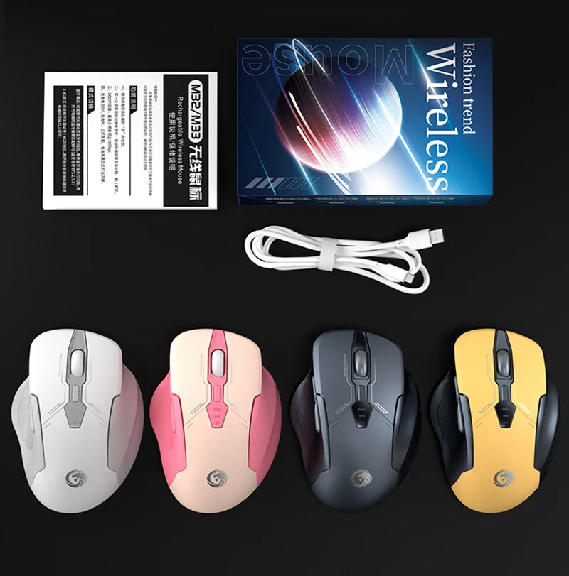 Xiaomi Bluetooth Wireless Mouse Dual-mode Rechargeable Silent Mechanical Office Gaming  Universal Mouse For PC Android IOS