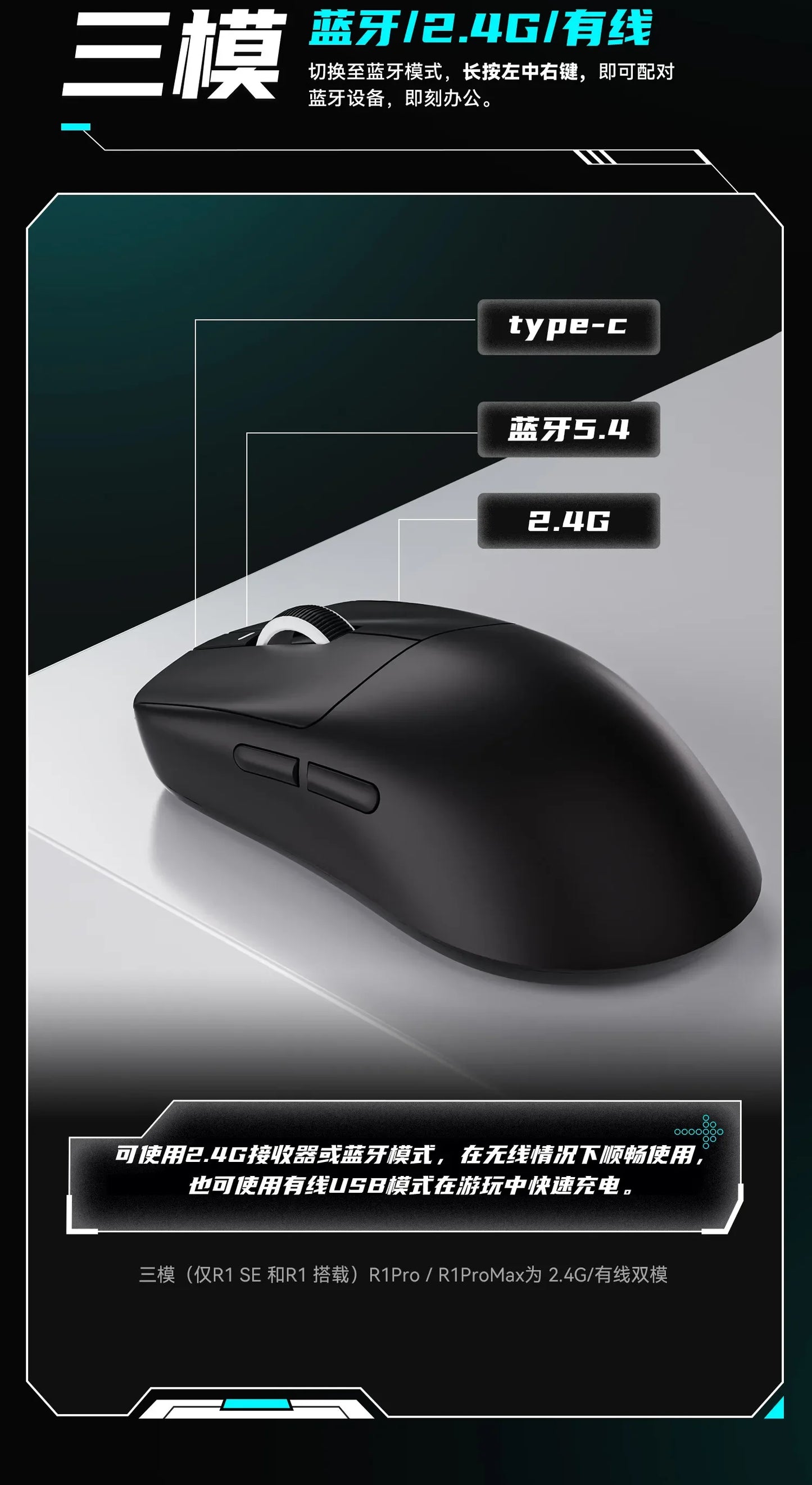 VXE Dragonfly R1 Pro Max Wireless Mouse R1 SE Light weight PAW3395 Nordic52840 4KHz Smart Speed X FPS Office Gaming Mouses Gift