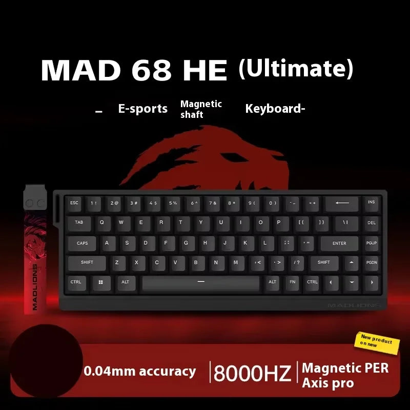 Madcatz Mad60 Mad68 HE 8k Mechanical Keyboard Magnetic Switch Wired 60% 68% Gaming Keyboards Rapid Trigger Rgb Customs Keyboards