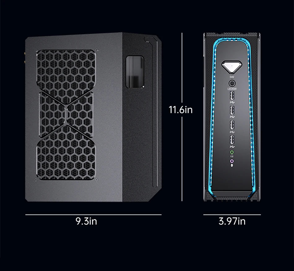 MSECORE  SL800 Liquid cooled computer Gaming PC Intel Core I5  I7 I9 RTX4070 12G Windows 11  DDR5 NVMe SSD Desktop Gaming PC