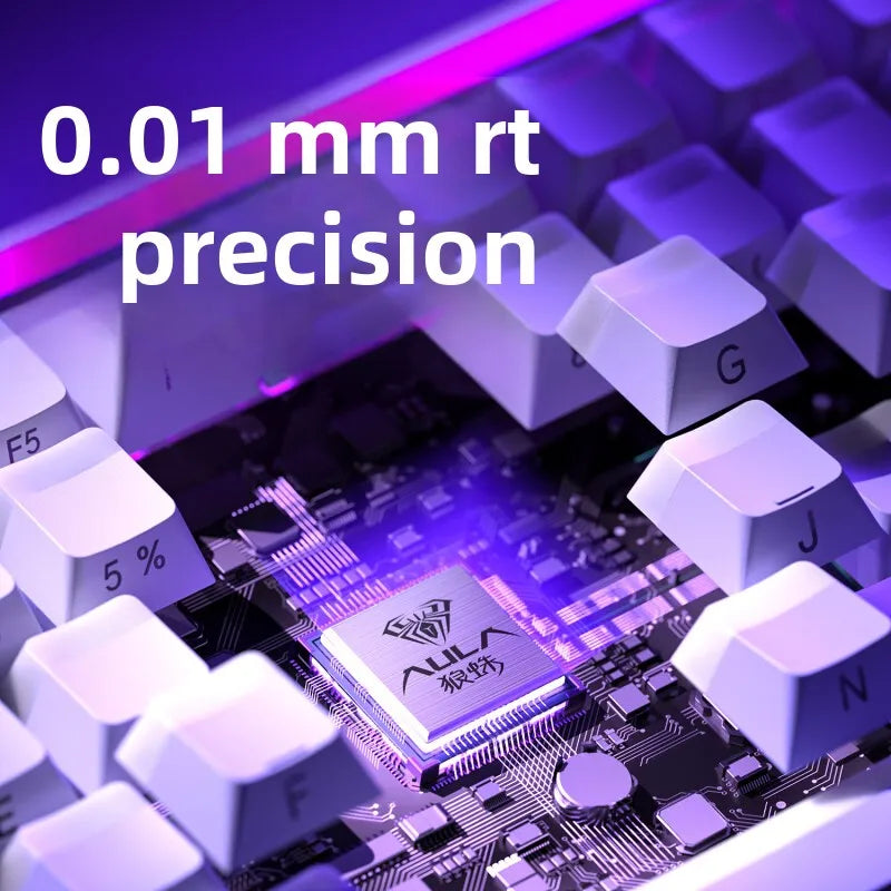 New AULA HERO 84HE 8K INSTOCK Magnetic Switch Gaming Keyboard E-sport Custom RGB Mechanical Keyboard Ergonomics Game Accessories