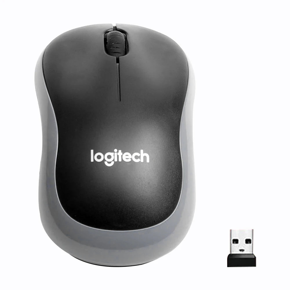 Logitech M185 Wireless Mouse 1000DPI 2.4Ghz Optical Ergonomic Design Desktop Office Gaming Mini Portable Energy-saving Mouse
