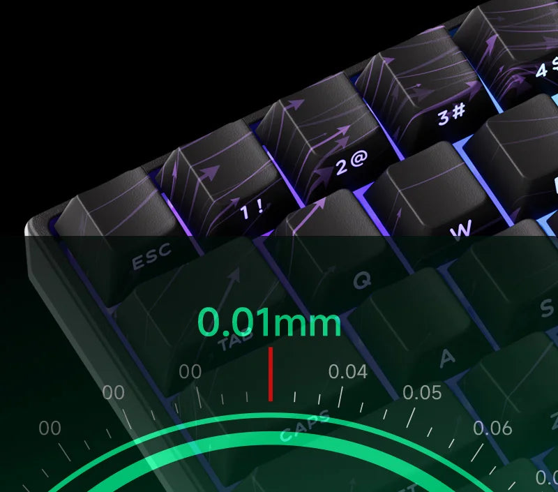 MONSGEEK FUN60 Mechanical Keyboard Magnetic Switch 60% Gaming Keyboard Rapid Trigger 0.01 mm 8K HE/TMR eSports Custom Keyboard