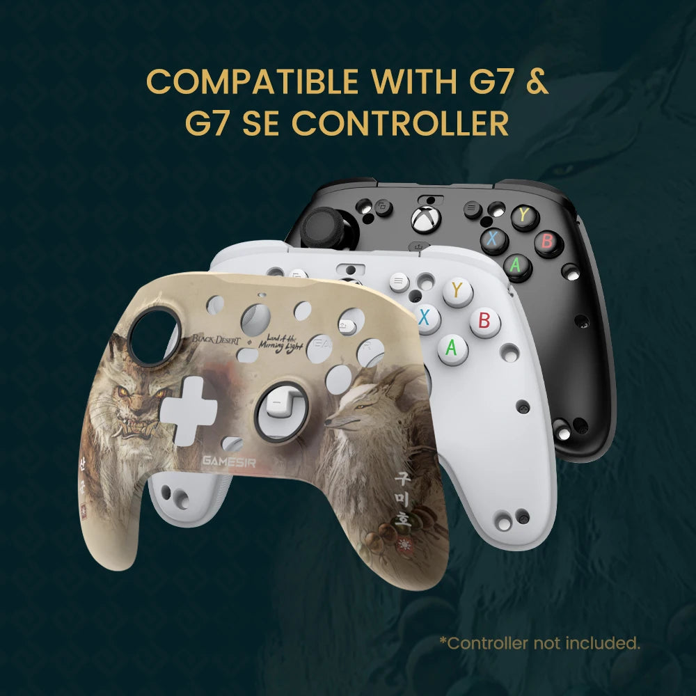 Gaming Accessories Magnetic Faceplate, Type-C Cable, Anti-friction Ring for GameSir G7 Pro, G7 SE, G7 HE, Kaleid Gamepad