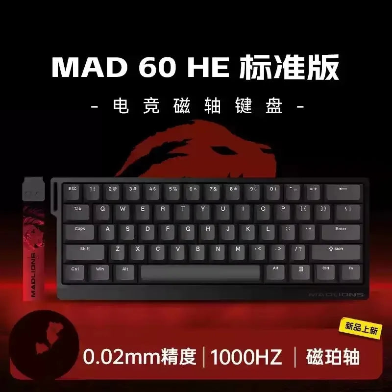 Madcatz Mad60 Mad68 HE 8k Mechanical Keyboard Magnetic Switch Wired 60% 68% Gaming Keyboards Rapid Trigger Rgb Customs Keyboards